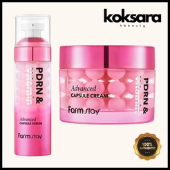 Farmstay PDRN & Vitamin Advanced Capsule Skincare Serum 55ml / Cream 55ml
