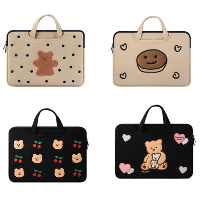 Bolsa Para Laptop Heyoo/Design De Urso Fofo/15.6 A 16 Polegadas/Tipo De Alça/Cap