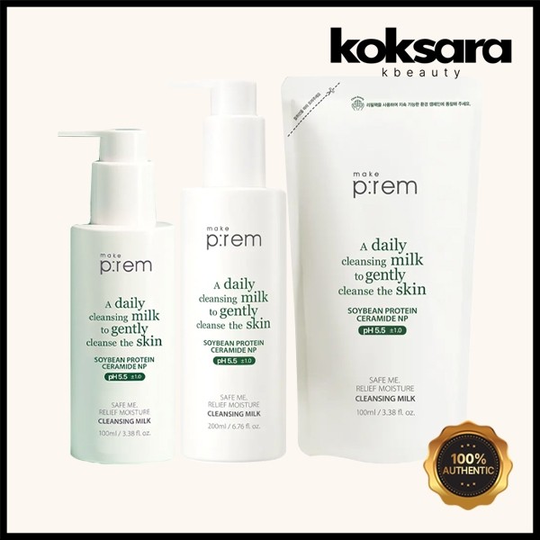 make p:rem Safe Me Relief Moisture Cleansing Milk (100ml / 200ml / Refill 100ml)