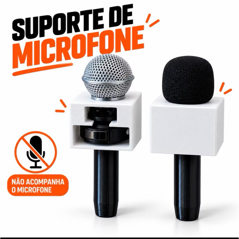 Suporte Mini Microfone para Hollyland – Adaptador de Mão para Microfone Sem Fio Lapela