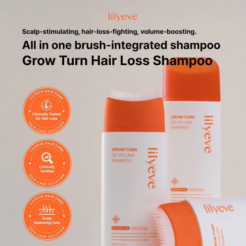 Shampoo Volume 3D Lilyeve Growturn (200ml/Recarga 200ml) · foto 2