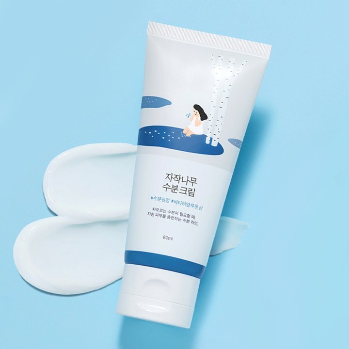 [Round Lab] Creme Hidratante Suco De Bétula 80ml | Brilho Orvalhado Viral K-Beauty TikTok Famoso