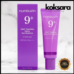 NUMBUZIN No.9 NAD+ Peptides Dewy Sun Essence SPF50+ PA++++