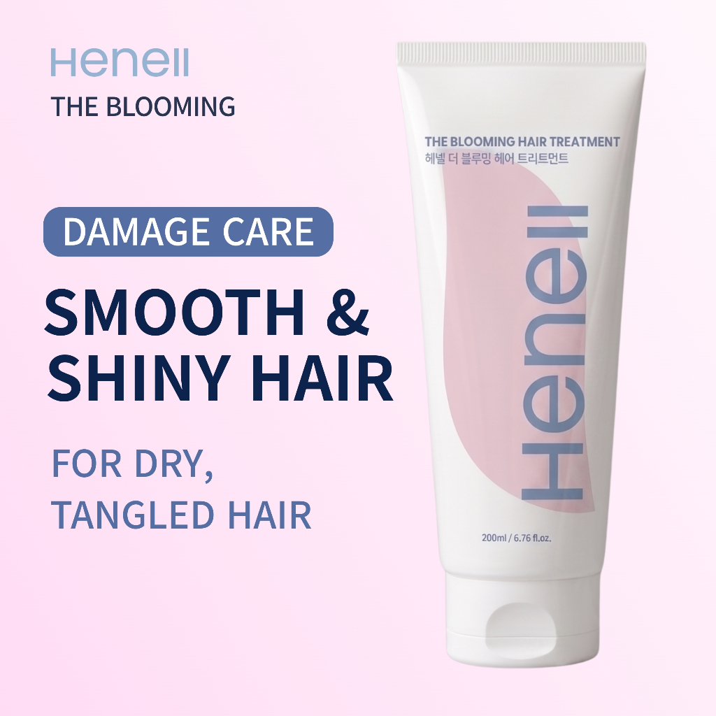 [HENELL] The Blooming Hair Treatment 200ml | Hair Mask for Dry, Tangled Hair | Silicone-Free | Smooth & Shiny