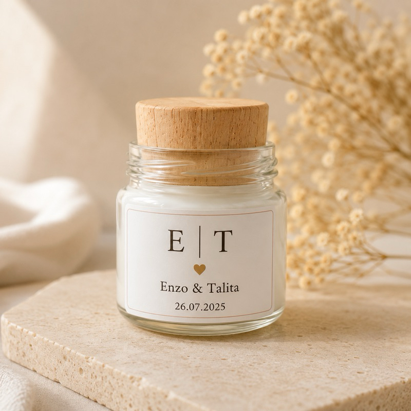 kit mini Vela Aromática Personalizada | Lembrancinha Casamento, Chá de Bebê, Chá Revelação, Aniversário, Batizado