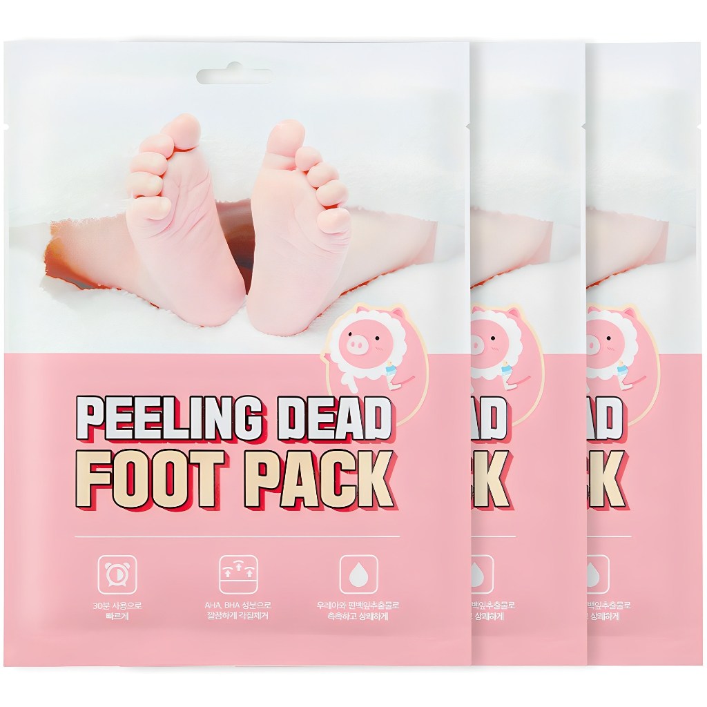 [MEFACTORY] Pacote De Máscara Peeling Para Pés Mortos (1 Par/20ml x 2) AHA BHA Esfoliante Bebê Macios Calo Removedor De 
