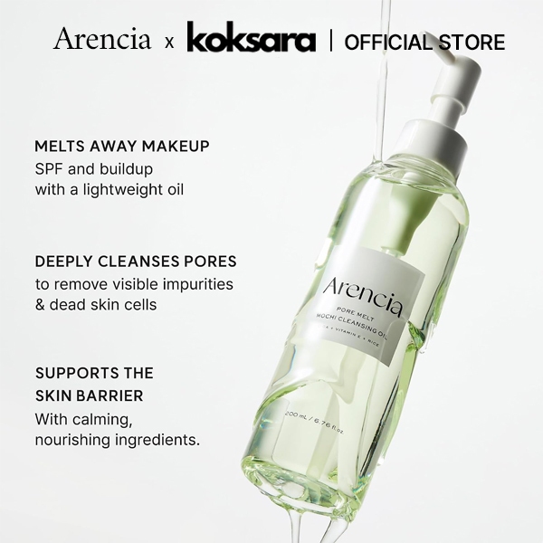 [OFFICIAL] Arencia Pore Melt Mochi Cleansing Oil 200ml