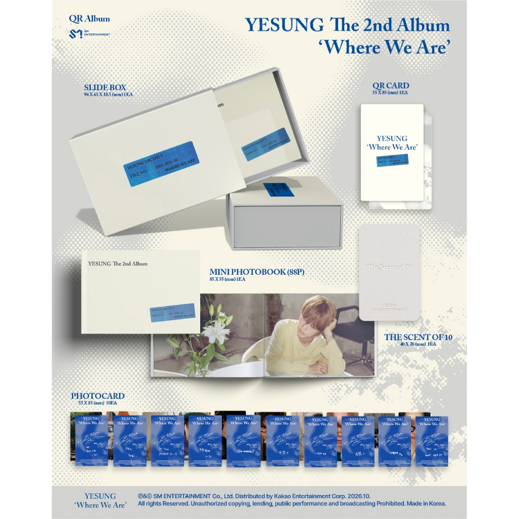 SIXKSHOP✨SUPER JUNIOR YESUNG 2nd Full Album [Where We Are] — imagem 2 de 2