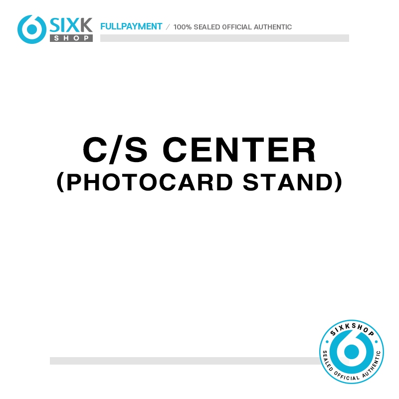 SIXKSHOP✨C/S CENTER (Photocard Stand)