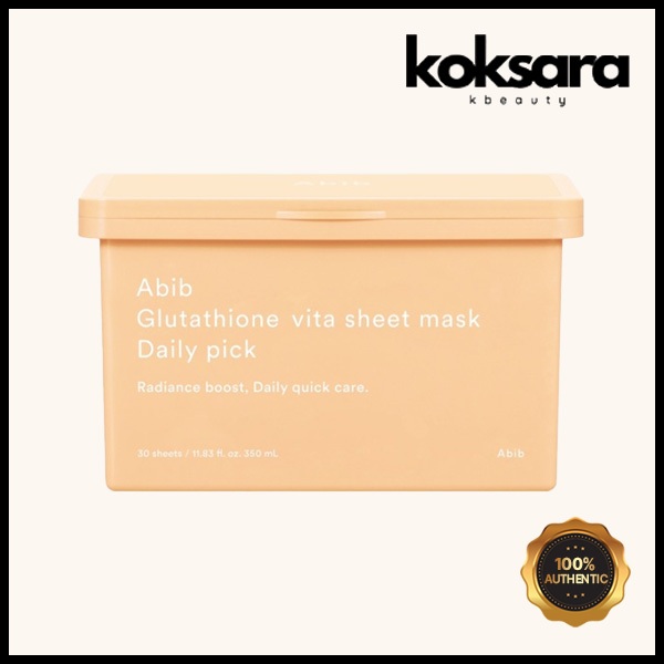 Abib Glutathione Vita Sheet Mask 350ml (30 Sheets) Daily Pick