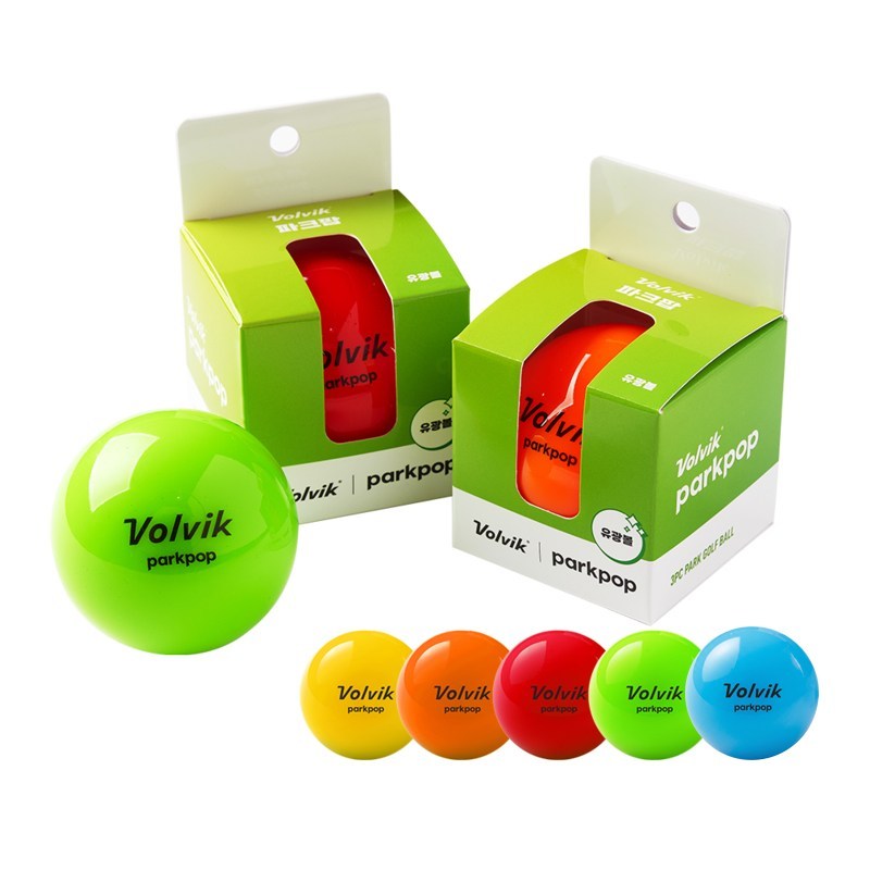 [Volvik] Bola De Golfe Parkpop Glossy Park 60 Mm 92g De Alta Velocidade De 3 Peças [Direto Da Coreia]