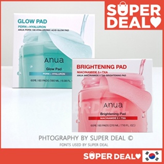[Enviado da Coreia] ANUA Toner Pad PDRN 100 Hyaluronic Acid Glow Pad 60P /Niacinamide 5 TXA Brightening Pad 60P em Oferta na Shopee