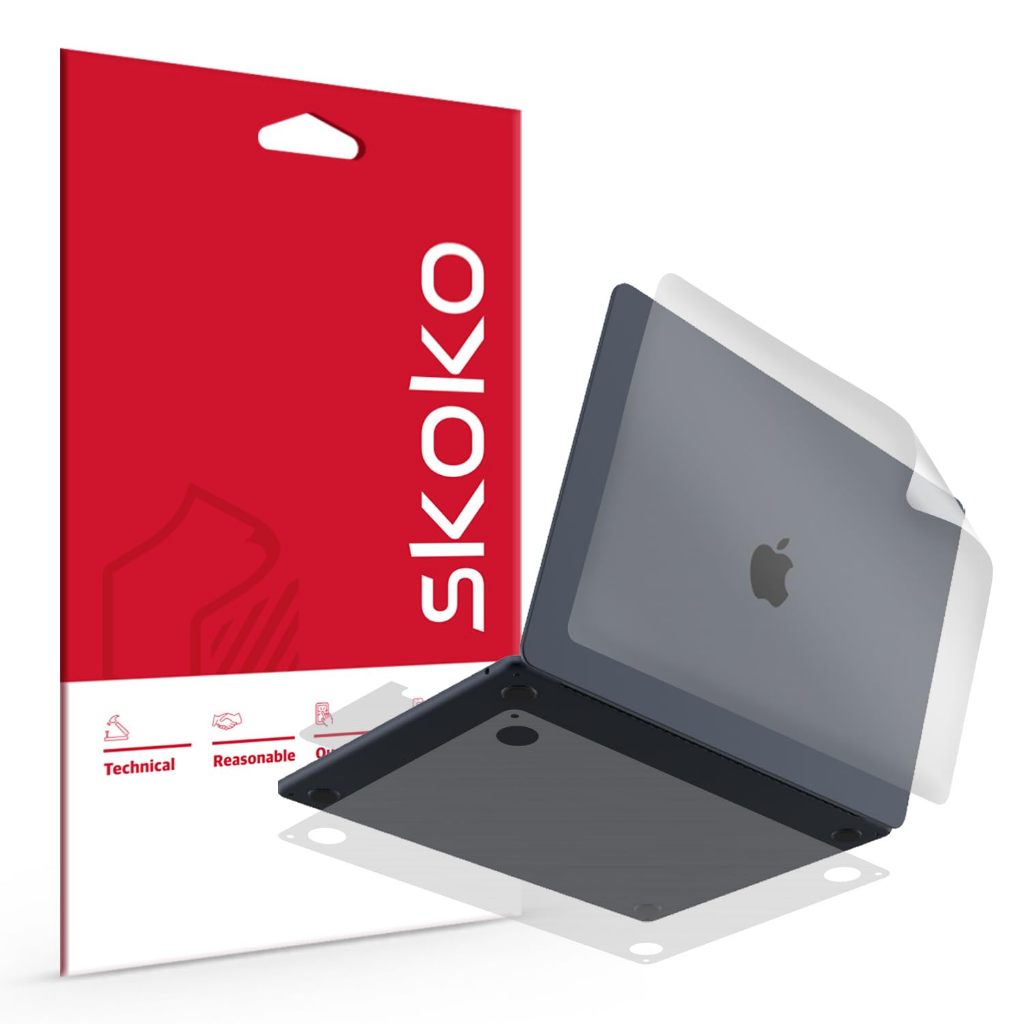 skoko Filme Protetor De Pele Fosco Transparente De Fácil Instalação Para MacBook Air 13/15 Polegadas (M2 M3 M4) E Pro 14/16 M1 M5)