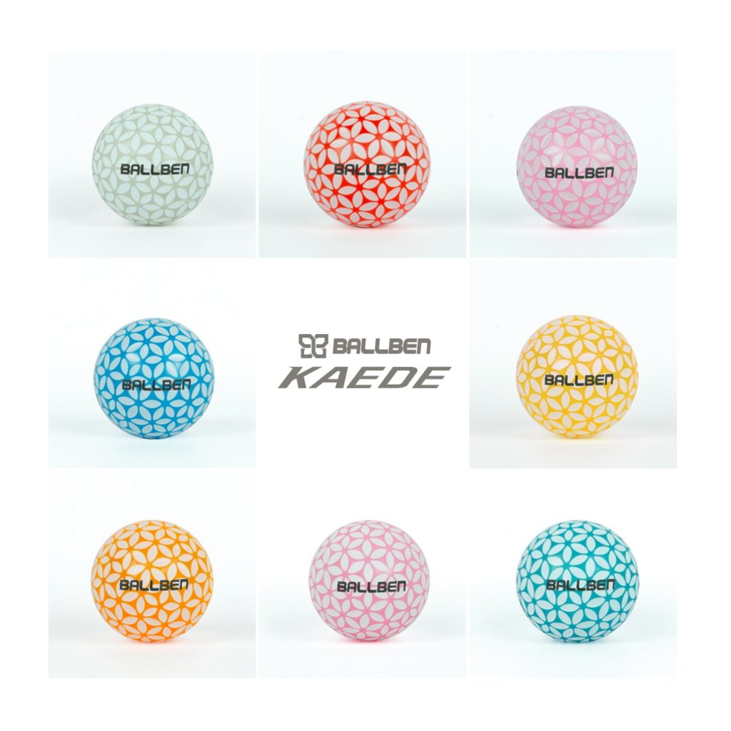 [Ballben] Kaede MAX Bolas De Golfe Brilhantes De 3 Peças , Pacote Com 6 (Vermelho Azul Rosa x2) Soft Feel Spin [Direto D