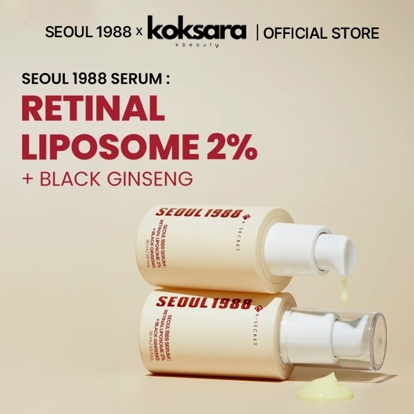 Official Seoul 1988 Serum Retinal Liposome + Black Ginseng 10ml 30ml