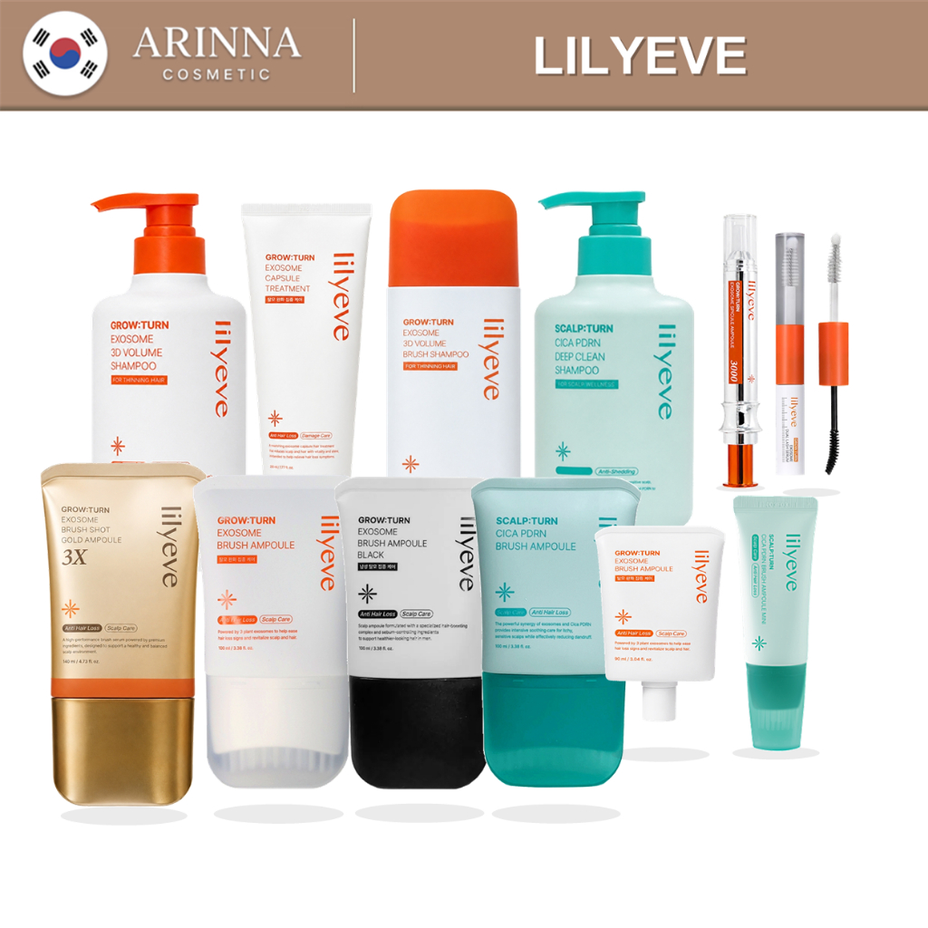Lilyeve Grow:Turn & Scalp:Turn | Ampolas, Shampoos, Tratamento e Sérum para Cílios