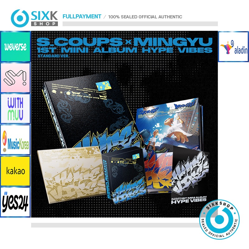 ( POB ) S.COUPS X MINGYU ( SVT ) 1st MIni Album HYPE VIBES em Oferta na Shopee