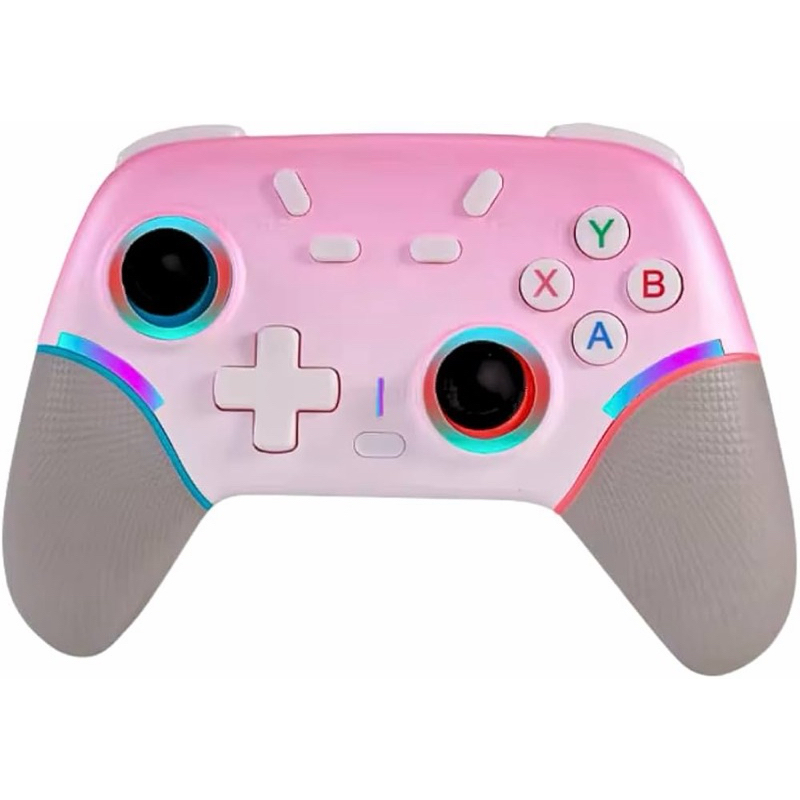 Controle de Jogo X9 Azul com Iluminação RGB e Conexão Bluetooth 2.4G