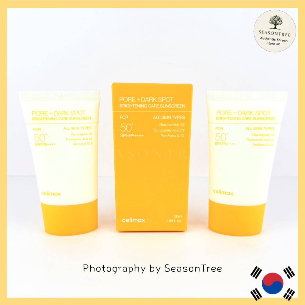 [Celimax] Creme Solar Iluminador Pore + Manchas Escuras (50ml/50ml + 50ml)-Cuidados Solares Faciais