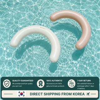 SWIMABOUT Boia Inflável Meia-Lua para Piscina Praia PVC 1 Peça