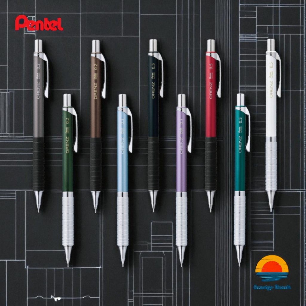 Pentel Orenz Metal Grip/0.2mm 0.3mm 0.5mm/11 Variantes/Sistema Antiquebre Grafite/Japao