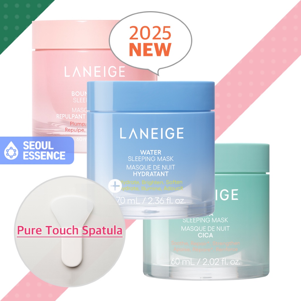 LANEIGE Bouncy & Firm/Water/Cica Máscara De Dormir EX-Hidratar E Iluminar , Preencher Brilhar , Profundamente Acalmar 2025NEW