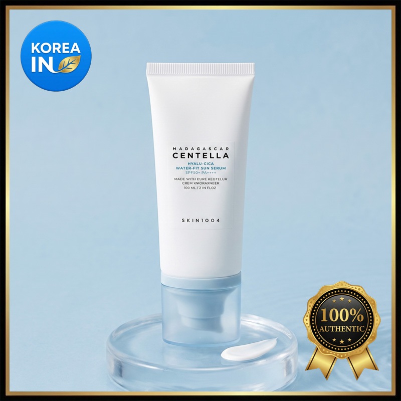SKIN1004 Madagascar Centella Hyalu-Cica Water-Fit Sun Serum 15/50/100ml - Protetor Solar Hidratante