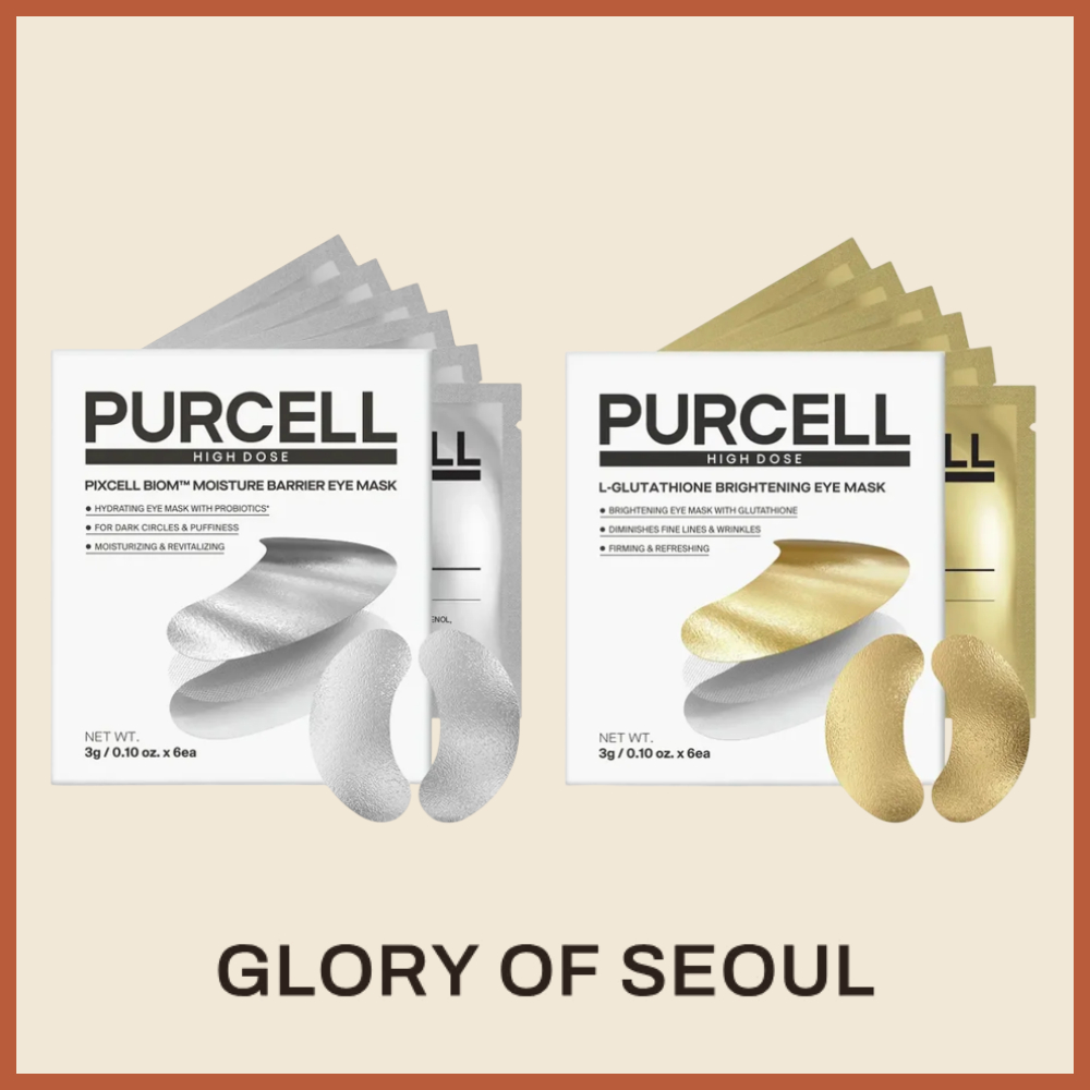 [NEW] PURCELL Eye Mask Duo, 2 Types (Moisture Barrier / L-Glutathione Brightening) / 6 pairs each (3g × 6ea)