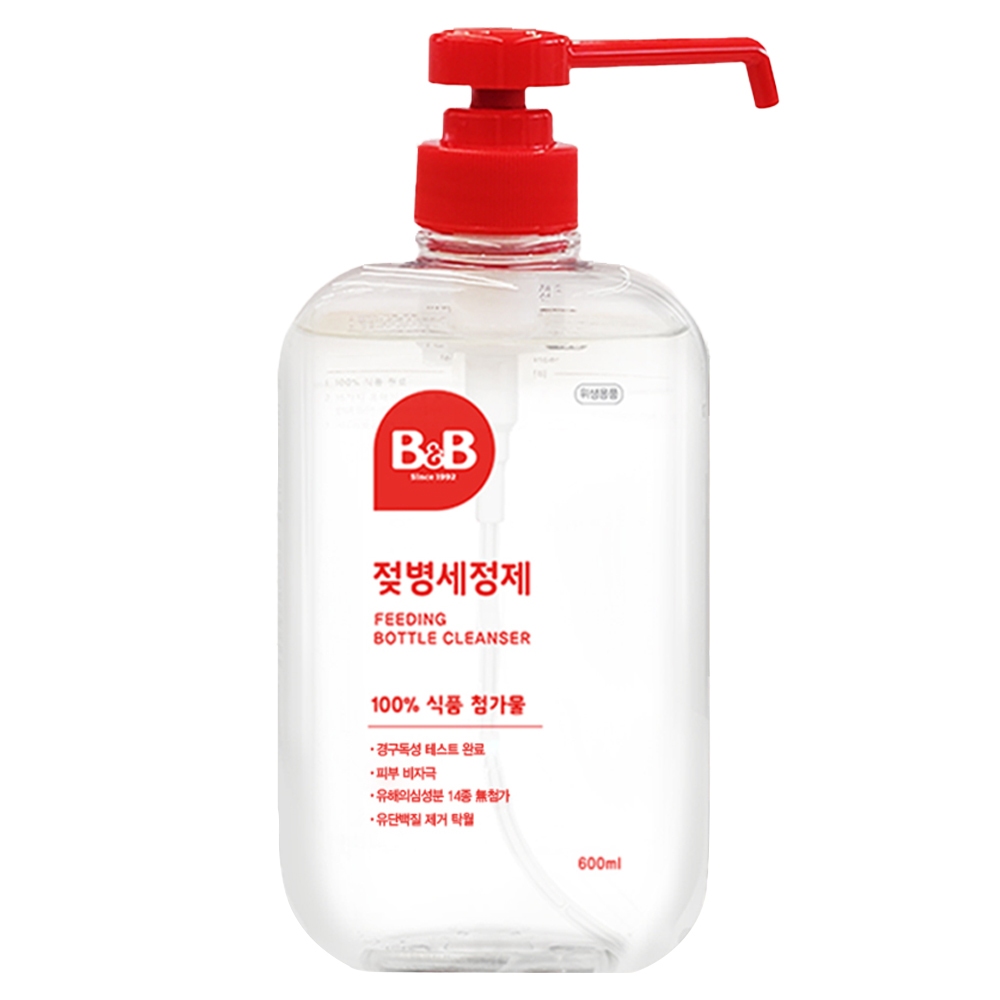 B & Limpador De Mamadeira Herb Green Scent Líquido 600ml x 1 Pratos De Cozinha Lavagem De Frutas E Vegetais Fabricado Na