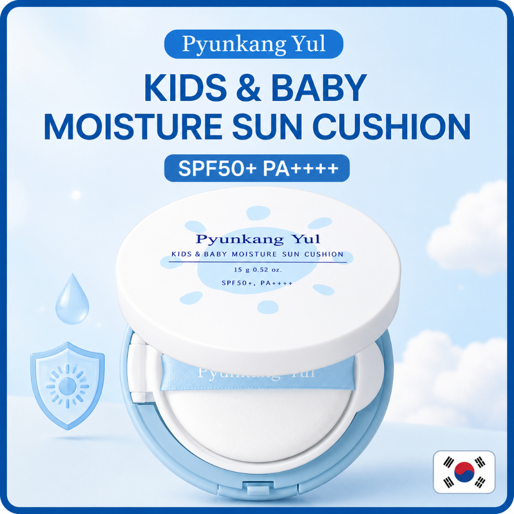 [Pyunkang Yul] Almofada Solar Hidratante Para Bebês Infantis Fps50 + PA + 15g/Protetora Coreana Crianças E
