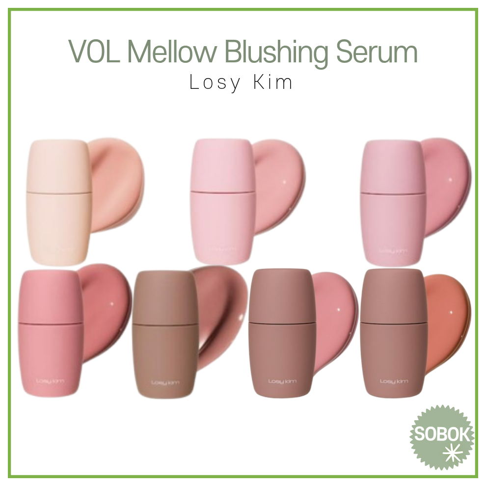 [Losy Kim] VOL Mellow Blushing Serum 7 Cores 4.2g blush Líquido Brilhante