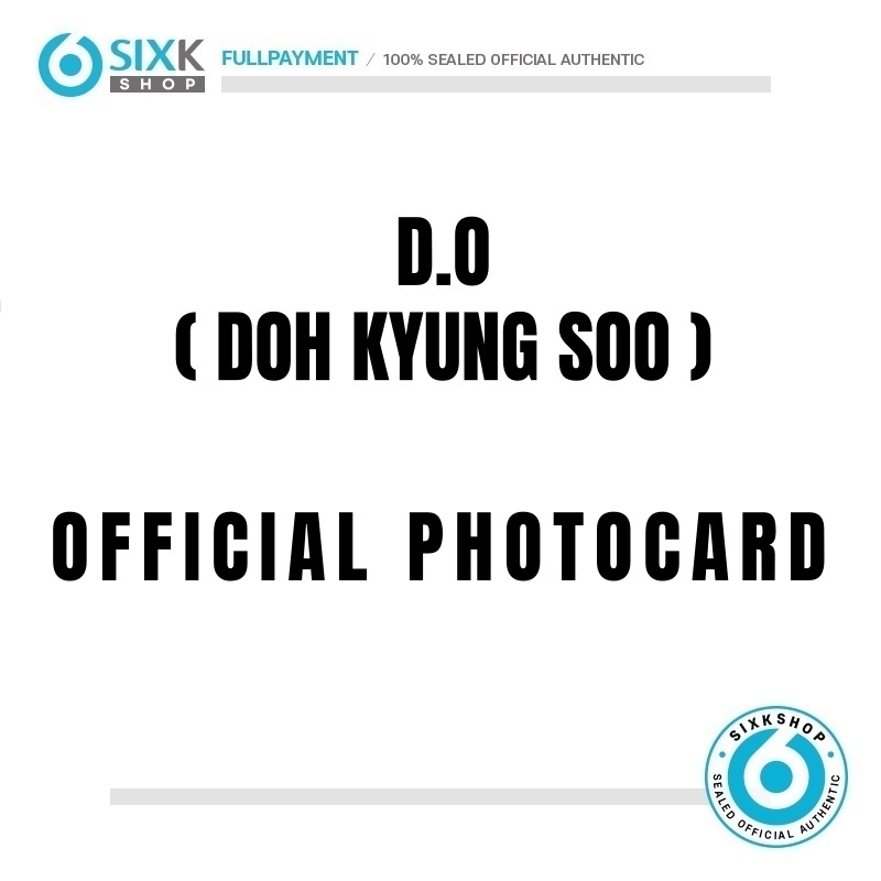 SIXKSHOP ✨ (Somente POB) Cartão De Fotos Oficial DOH KYUNG SOO (Do)