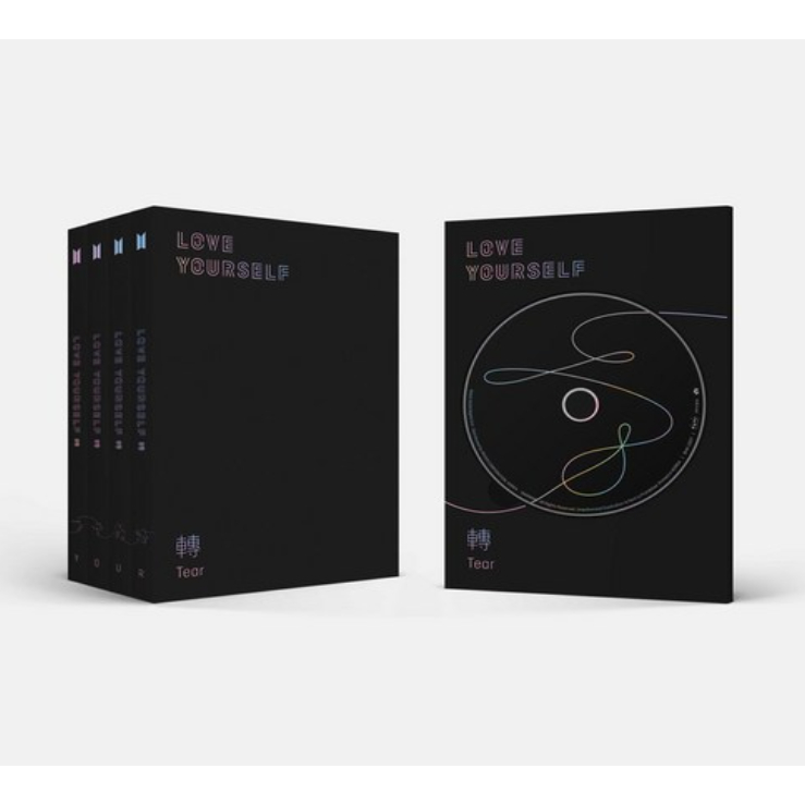 Álbum Oficial BTS LOVE YOURSELF ଓtear (Versão Aleatória)/De Fotos + CD + Mini Livro + Cartão Fotográfico + Foto Em Pé K-
