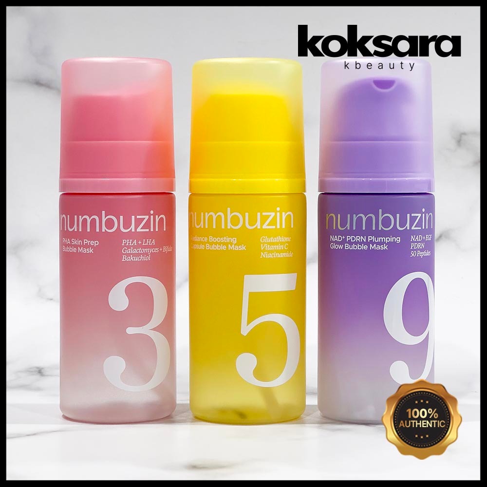 Numbuzin Bubble Mask Collection (No.3 PHA Skin Prep, No.5