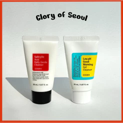 [MINI] COSRX Cleanser, 20mL / 2 Types ( Salicylic Acid Daily Gentle, Low pH Morning Gel )