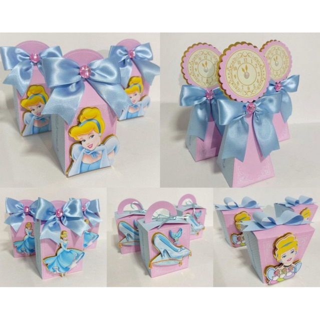 ENVIO RÁPIDO | Kit Caixinhas Cinderela Personalizado | Pegue e Monte | Lembrancinhas de Aniversário