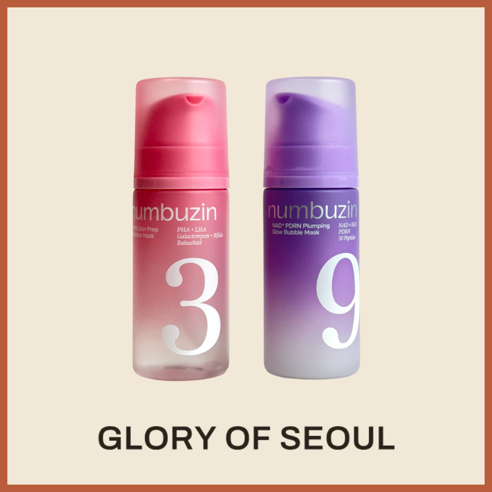[NEW] NUMBUZIN Bubble Mask, 2 Types ( No.3 PHA Skin Prep 90ml, No.9 NAD+ PDRN Plumping Glow 85ml )