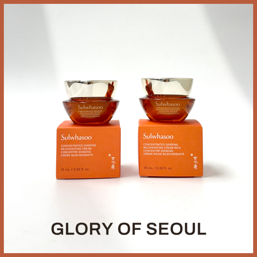 [MINI] Sulwhasoo Concentrated Ginseng Cream, 4 Options ( Renewing EX Rich /Soft 5ml, Rejuvenating cream 10ml / Rich 10ml )