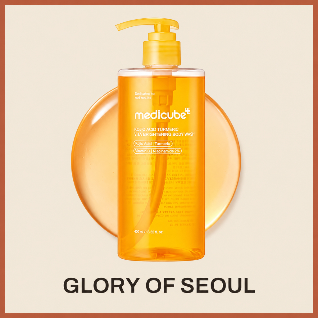 MEDICUBE Kojic Acid Turmeric Vita Brightening Body Wash, 400ml