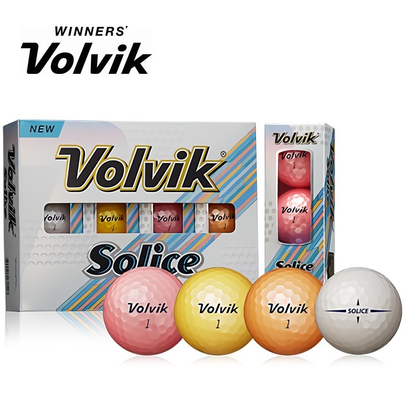 [Volvik] Solice Bolas De Golfe De Pérola Metálica De Alto Brilho 12ea Distância De Alta Retorno [Direto Da Coreia]