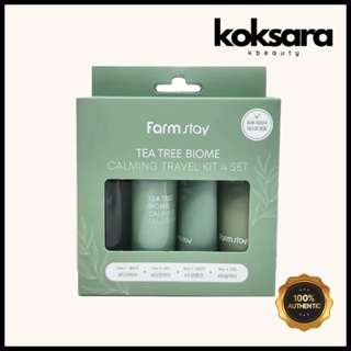 Farmstay Tea Tree Biome Calming Travel Kit 4 types em Oferta na Shopee