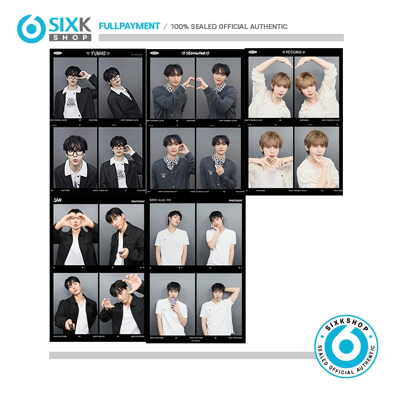 SIXKSHOP✨ATEEZ x Photoism Snapism PHOTOCARD STICKER