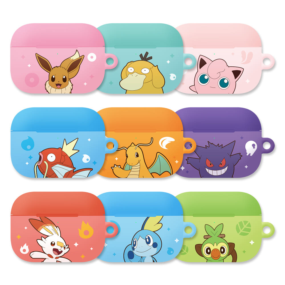 Capa Rígida Pokémon Pikachu AirPods Pro 3 E 2 Eevee Magikarp