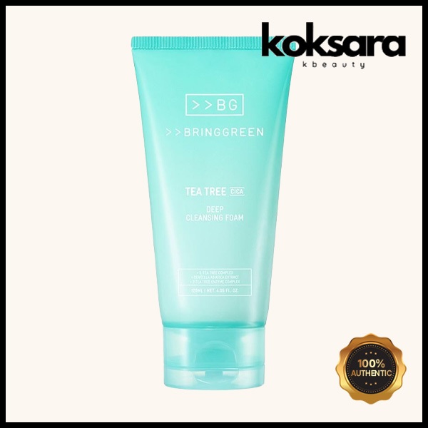 bring green tea tree cica deep cleansing foam 120ml
