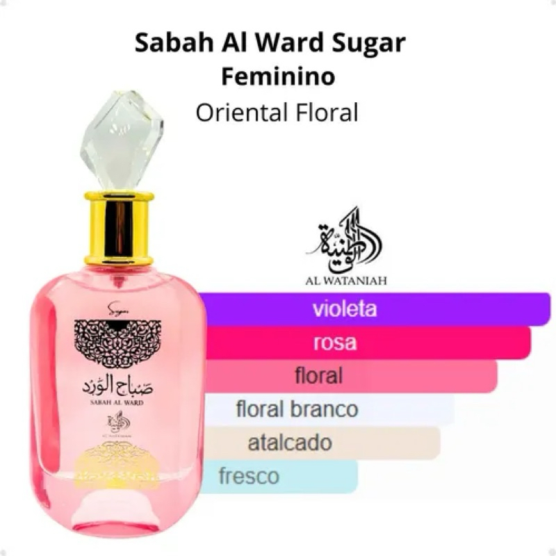 Perfume Feminino Sabah Al Ward Sugar EDP - Al Wataniah