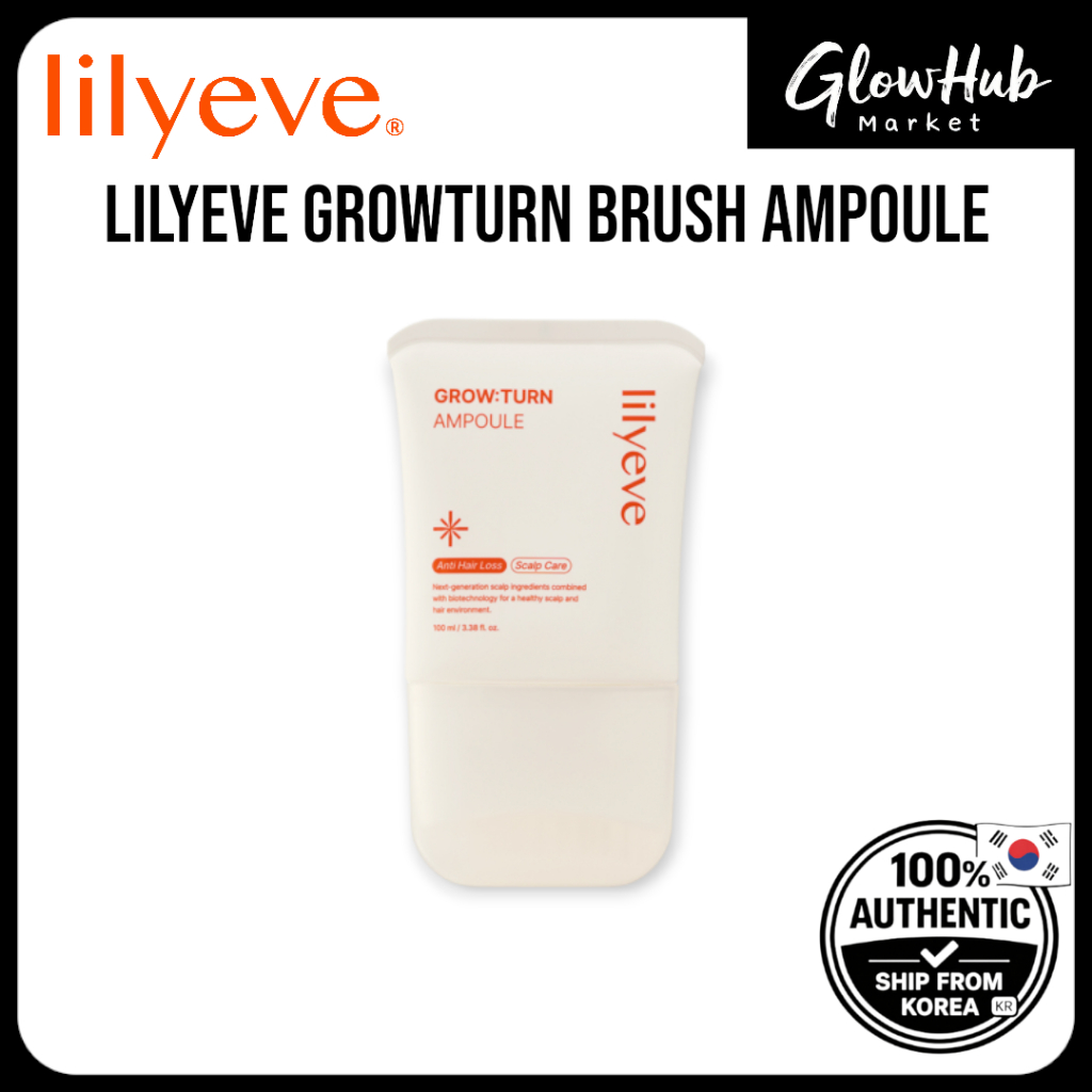 Lilyeve GrowTurn Brush Ampoule 100ml – Cuidado Da Vitalidade Do Couro Cabeludo | Ampola Grow Turn