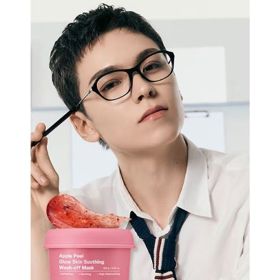 Beauty Skincare – Editor De Ingredientes Apple Peel Glow Skin Máscara De Lavagem Calmante 100g Cuidados Com A Pele Corea