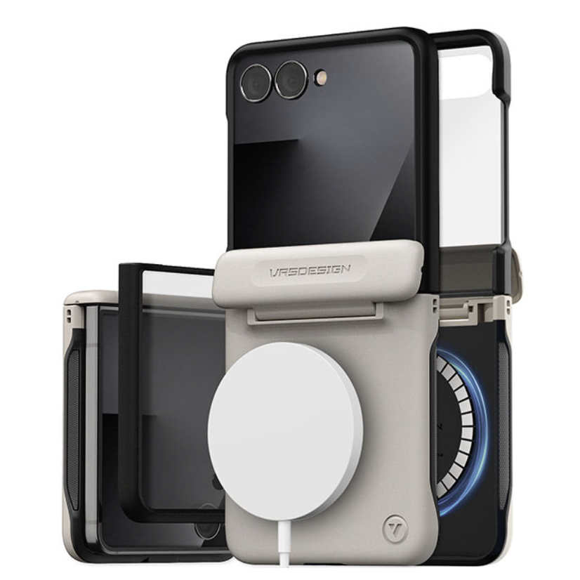 VRS DESIGN-Terra Guard Modern Para Galaxy Z Flip 7 Capa Magnética Com Protetor D