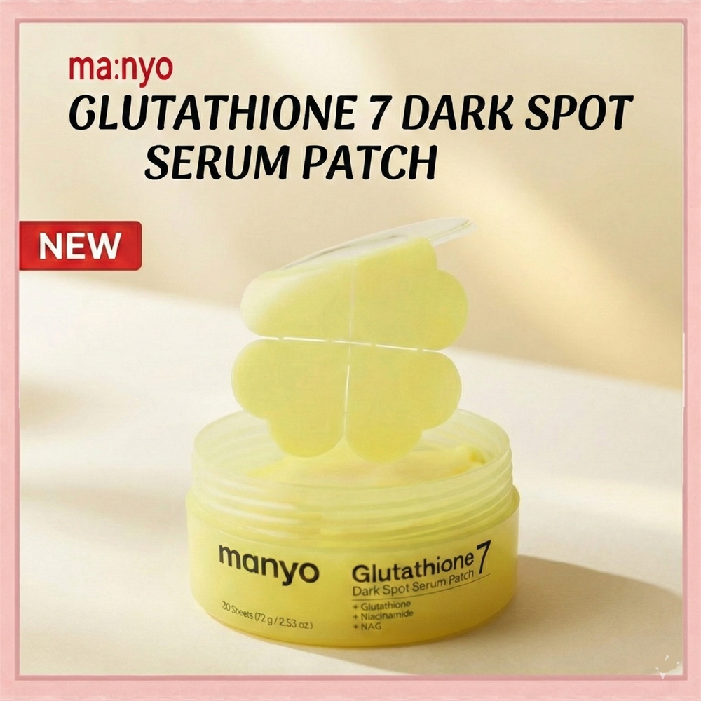 [Coréia] [Novo] Manyo Glutationa 7 Dark Spot Serum Patch 30 Folhas (+ Presente Grátis) | Cuidados Iluminadores Pele Bril