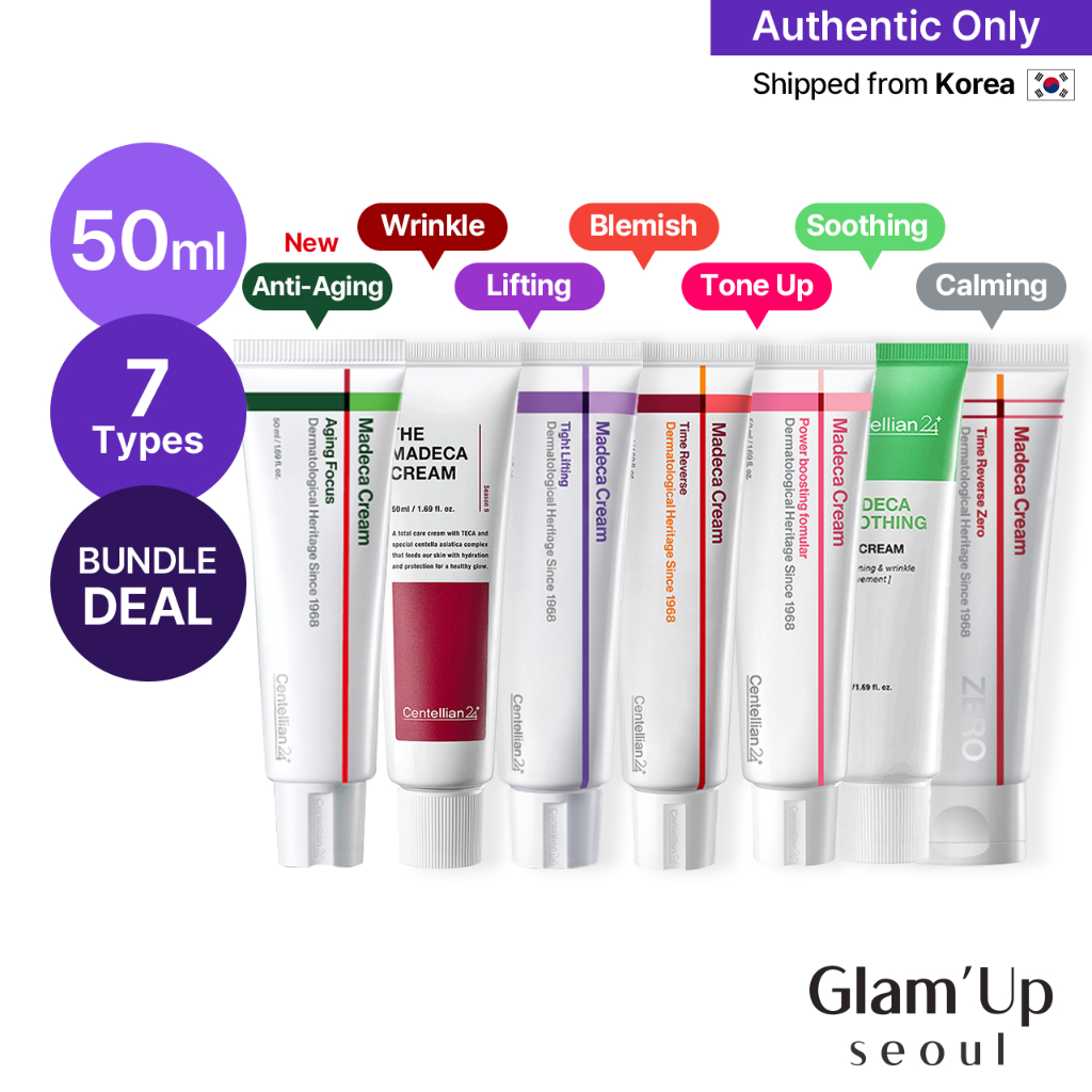 [Centellian24] Creme Madeca 50ml (8 Tipos) Temporada 8 Foco De Envelhecimento , Tempo Reverso , Levantamento Apertado , Reforço De Energia , Gel Calmante , PDRN em Oferta na Shopee